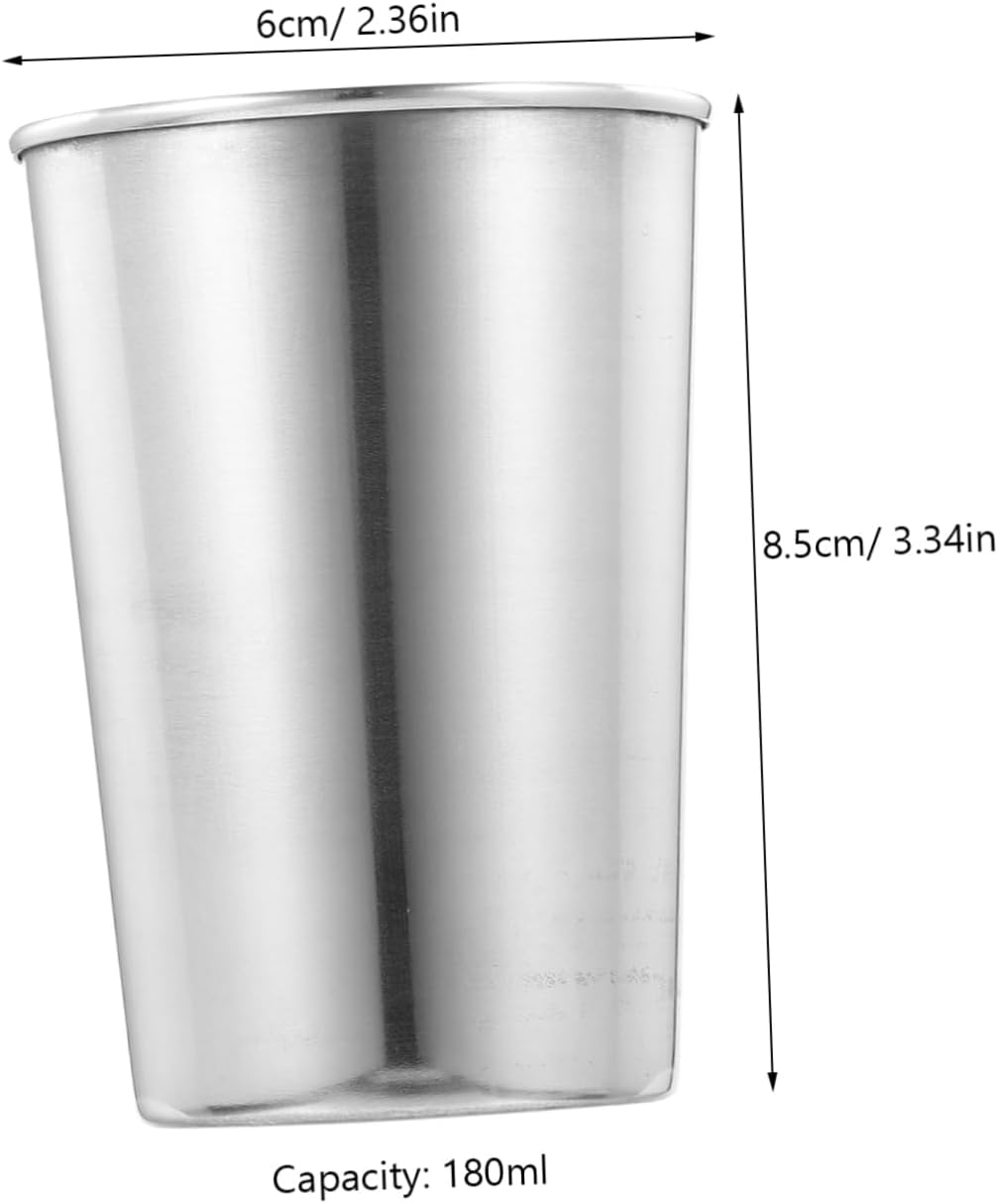 Stainless Steel TumblerSilver DesignBathroom Kitchen Essential