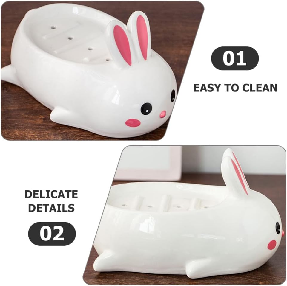 Cabilock Cute Ceramic Soap Dish