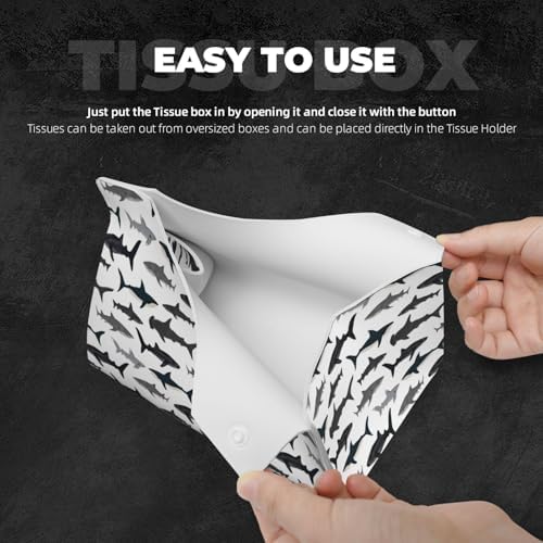 Stylish PU Leather Tissue Box Cover Functional and Aesthetic Organizer
