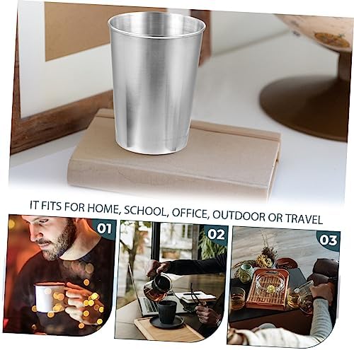 Stainless Steel Tumbler Silver-Finish for Bathroom Kitchen