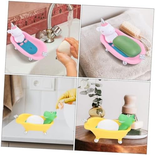 ABOOFAN 2-Pack Cute Cartoon Animal Soap Dish