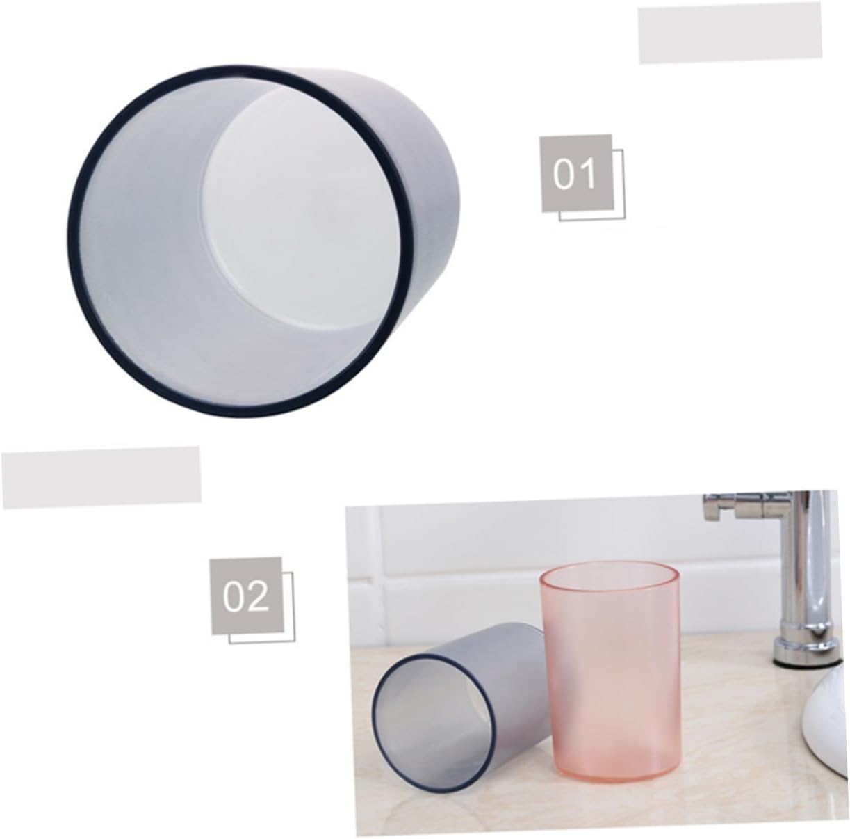 ABOOFAN - Small Plastic Toothbrush Holder for Boys and Girls