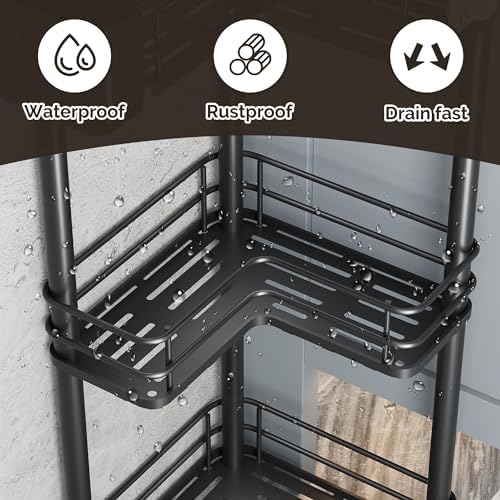 Orimade Rustproof 3 Tier Corner Shower Caddy