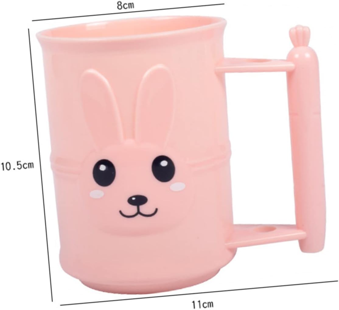 BRIGHTFUFU Cartoon Rabbit Toothbrush Tumbler