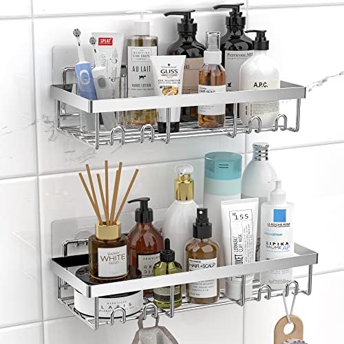 Moforoco Simple Black Organizer for Your Bathroom