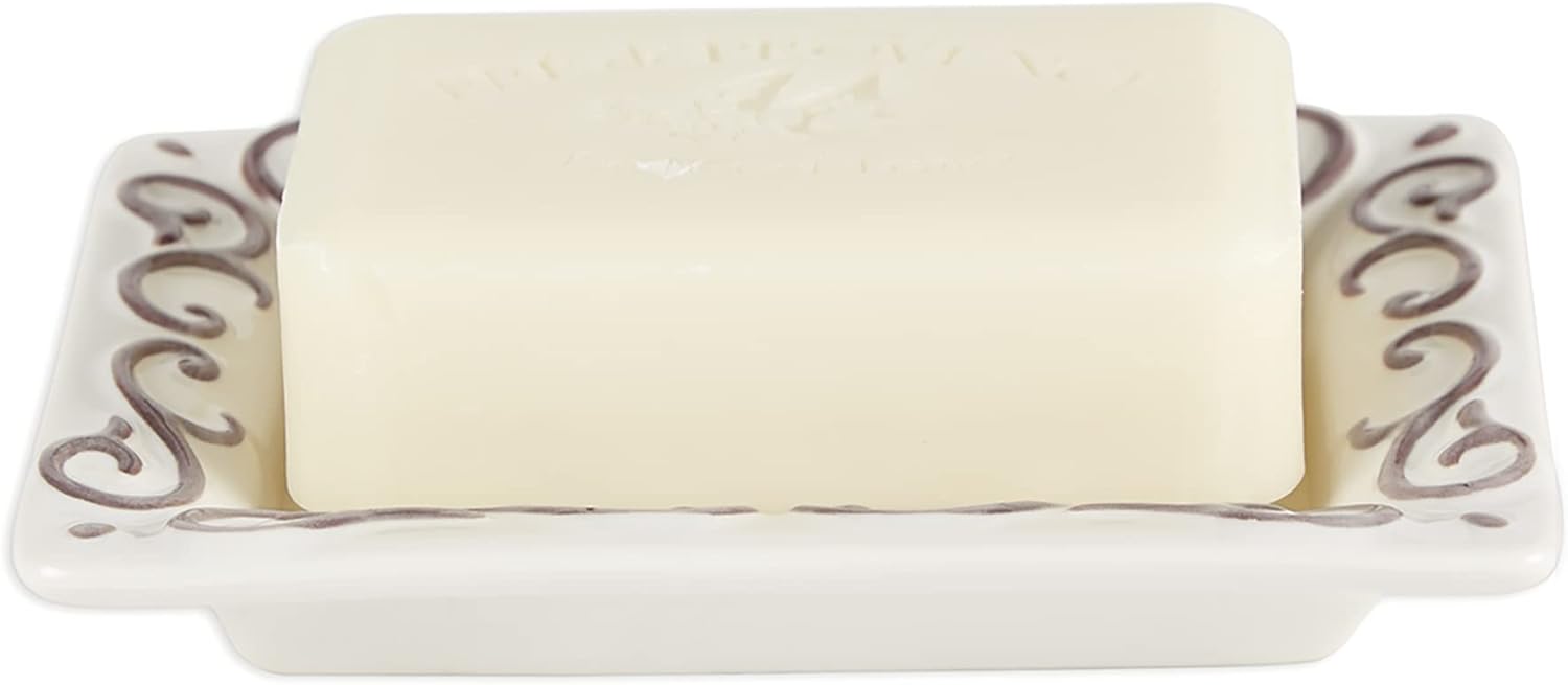 White-Washed Terracotta Soap Dish
