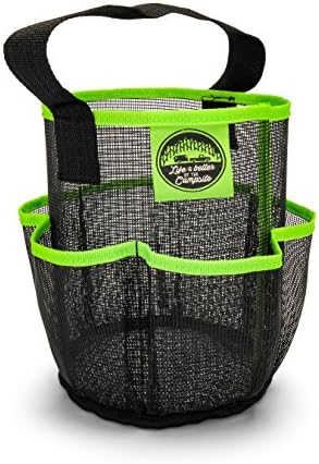 Camco Shower Caddy Black Green Mesh 1