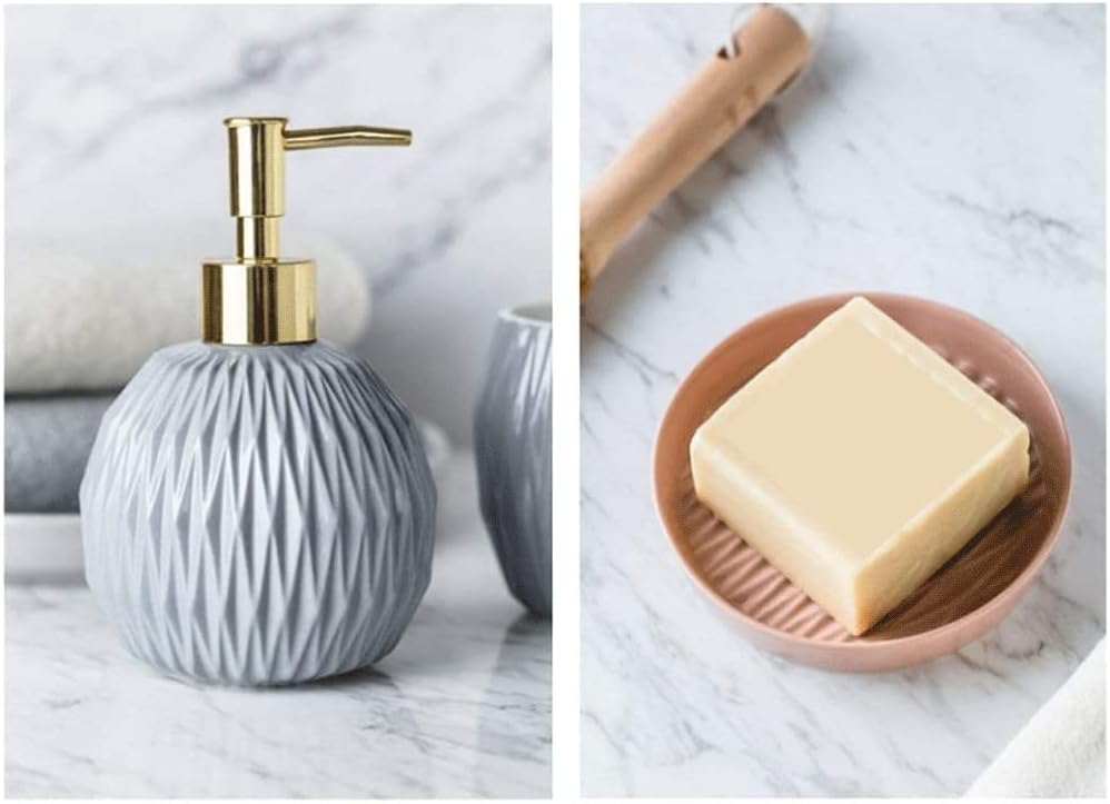 4-Piece Countertop Soap Dispenser Set