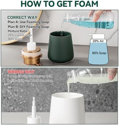 AZMOYAC Green Foaming Hand soap dispenser