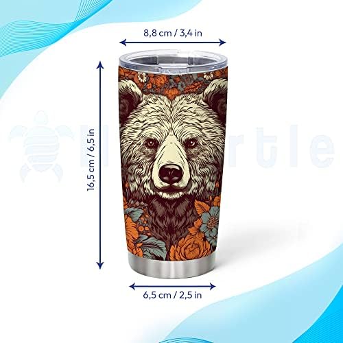 Personalized Stainless Steel Tumbler - Bear Lovers Give with Anti-Leak Lid