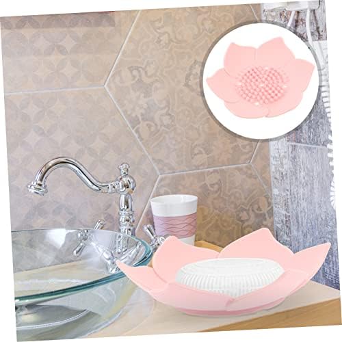 Hoement Flower-Shaped Silicone Soap Dish Holder