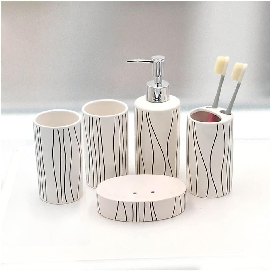 Bathroom Set 5-Piece Dispenser Collection