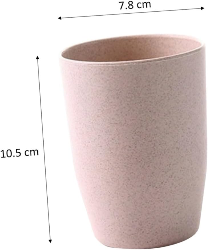Wheat Straw Bathroom Tumbler - Stackable Eco-Friendly Easy Clean
