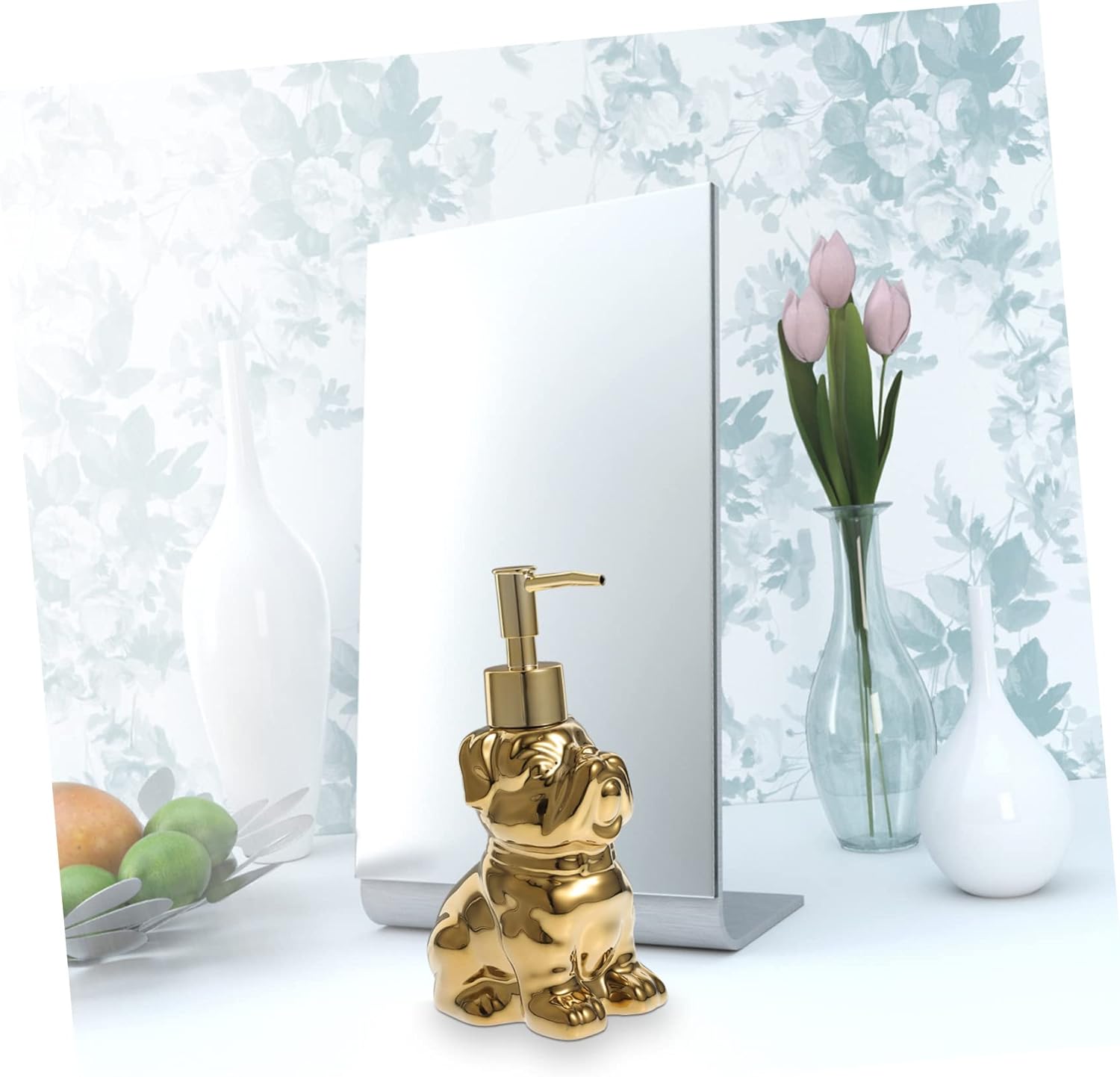 Dog-Shaped Ceramic Lotion Dispenser