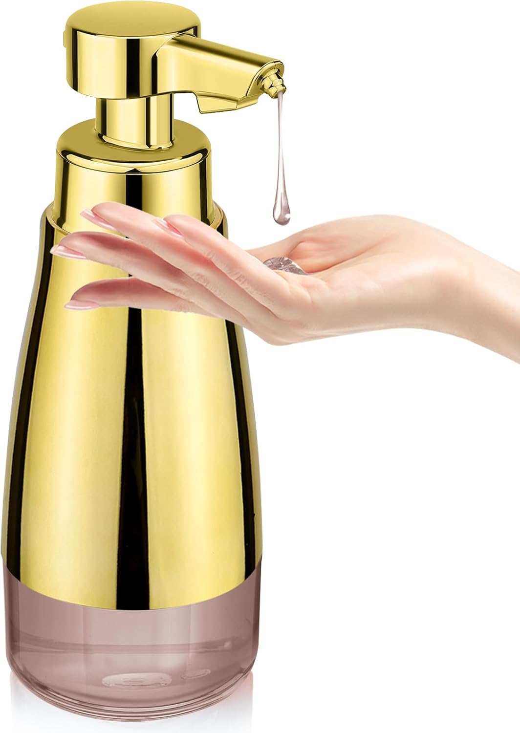Adjustable Automatic Soap Dispenser - 15oz Stainless Steel bathroom kitchen essential touchless long-lasting