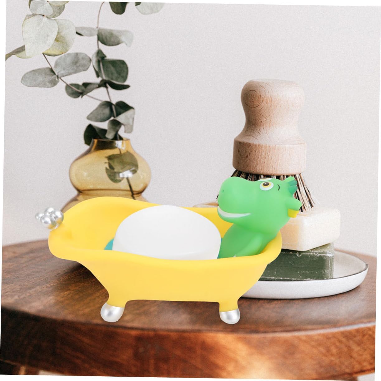2 pc Cute Cartoon Bathtub Soap Dish Holder