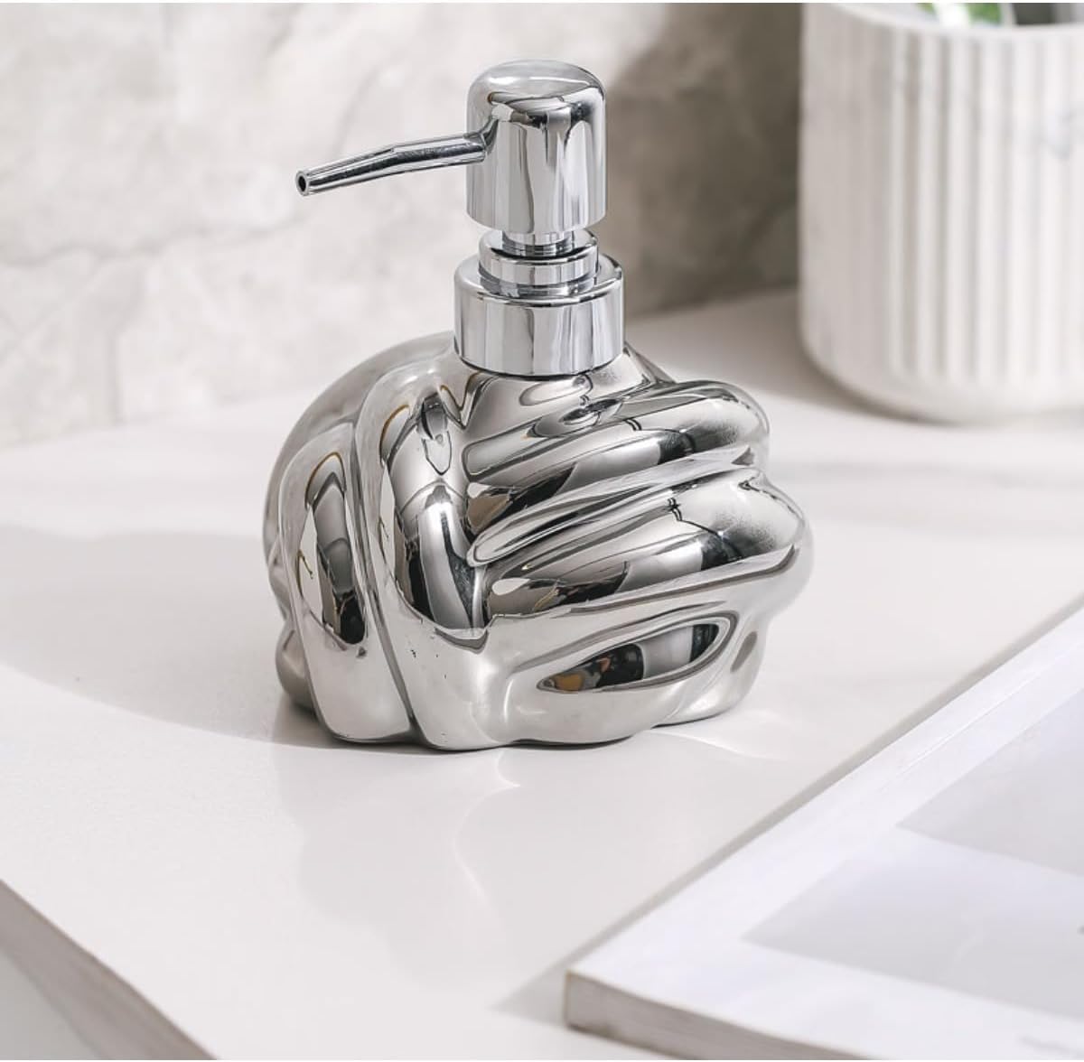 Stylish Soap Dispenser with Pump 250ml Steel Refillable