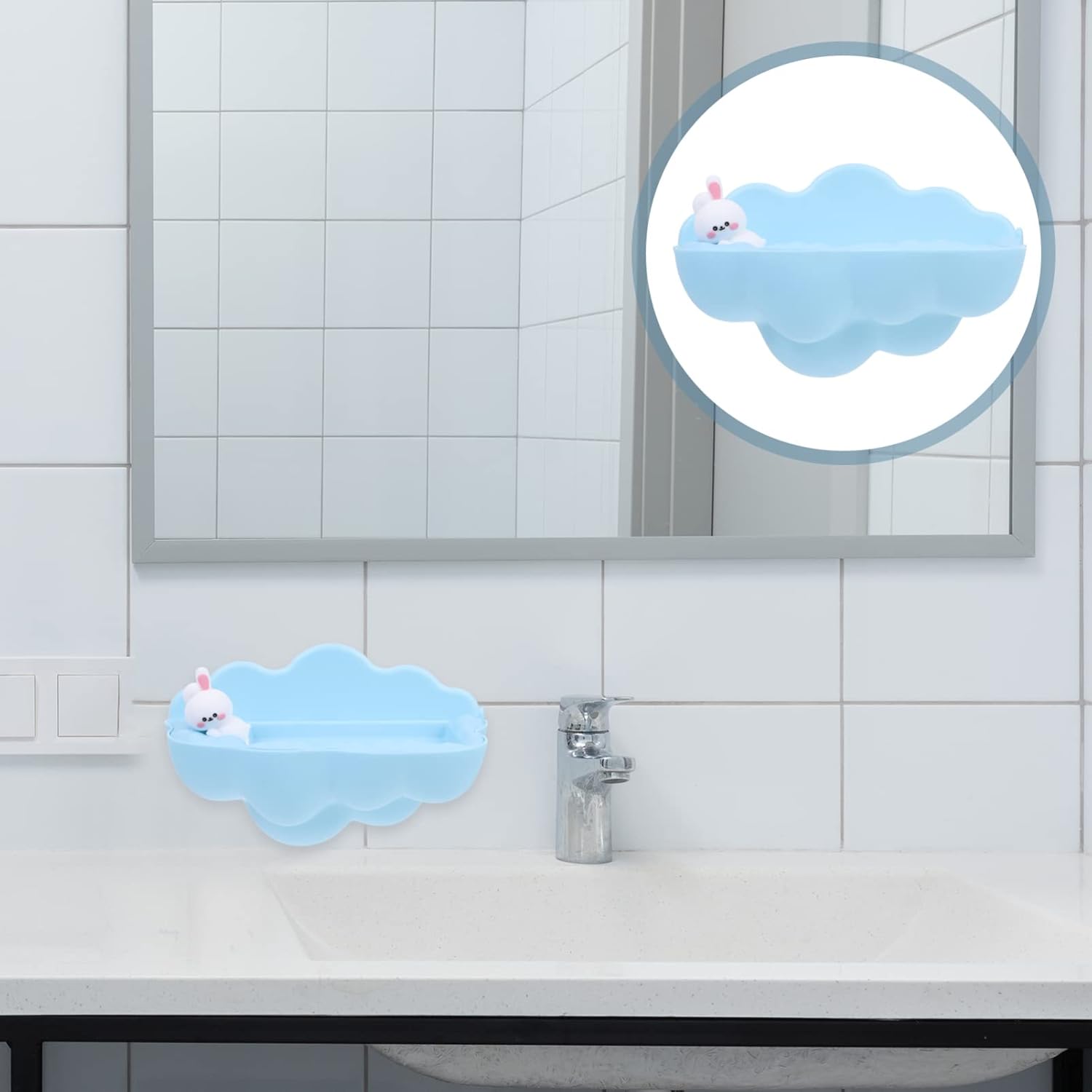 Wall-Mounted Space-Saving Soap Dish