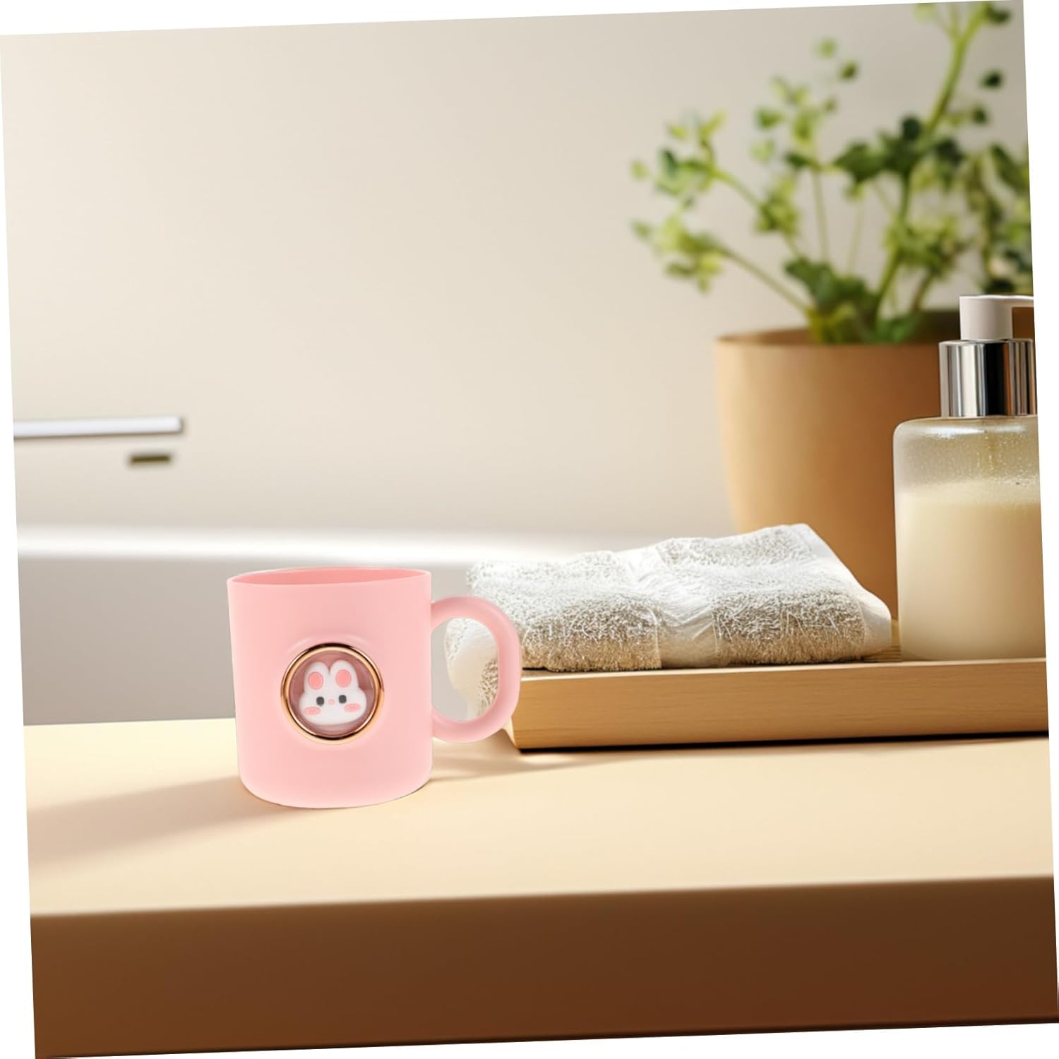 Cute Animal Toothbrush Holder for Kids Travel Bathroom Suction Cup