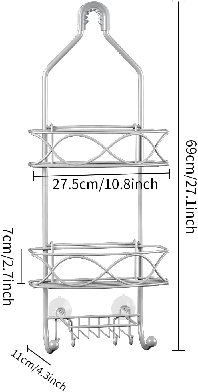 High-End Waterproof 3 Tier Shower Caddy for Home Kitchen