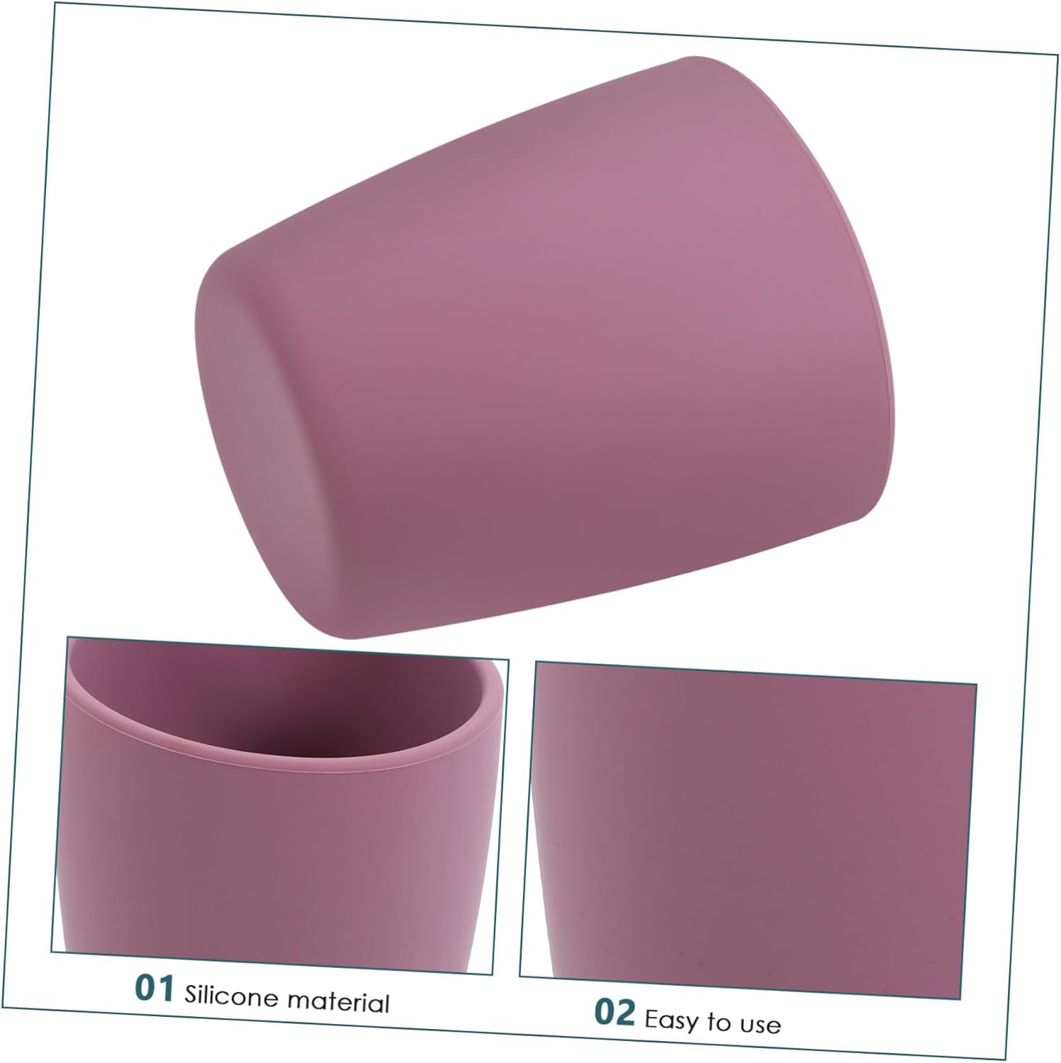BrightFufu anti-break silicone cup for kids babies