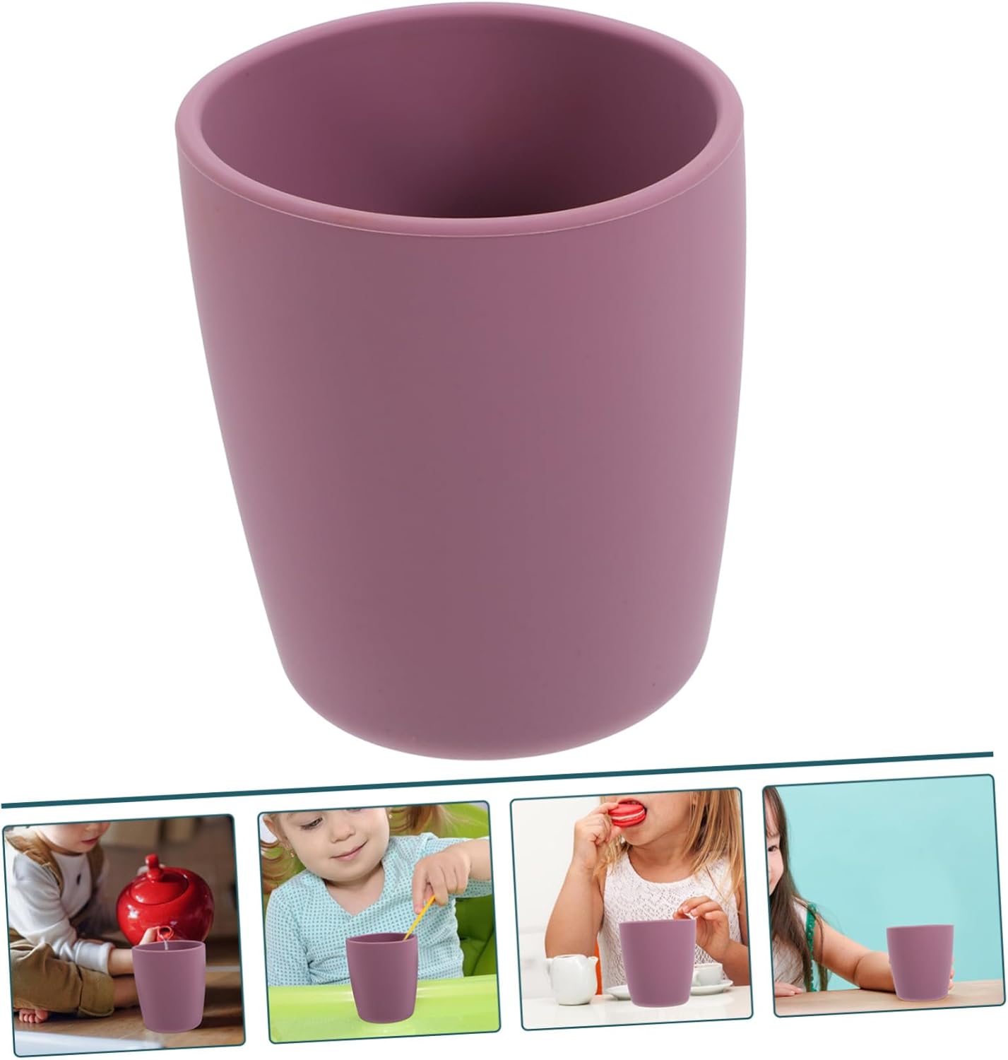 Kontonty Safe Silicone Leak-Proof Tumbler for Kids