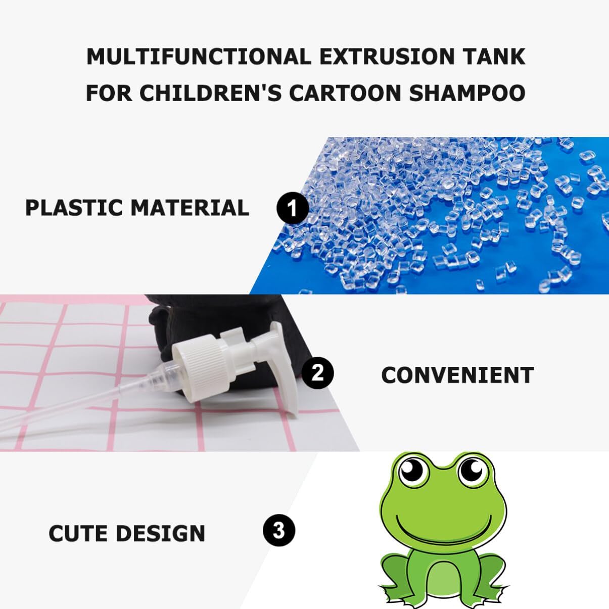Ipetboom Frog Shape Soap Dispenser Set 1Pc