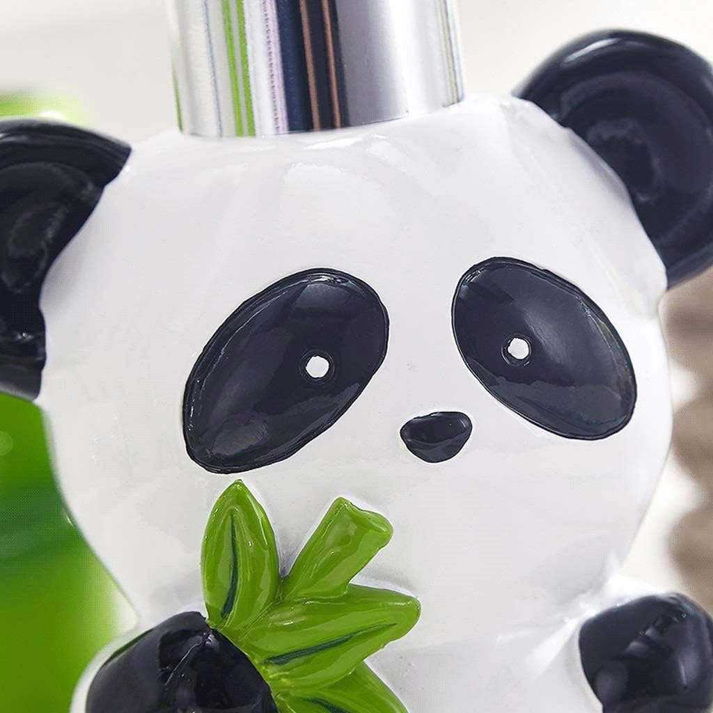 Panda Bamboo Bathroom Accessories Set