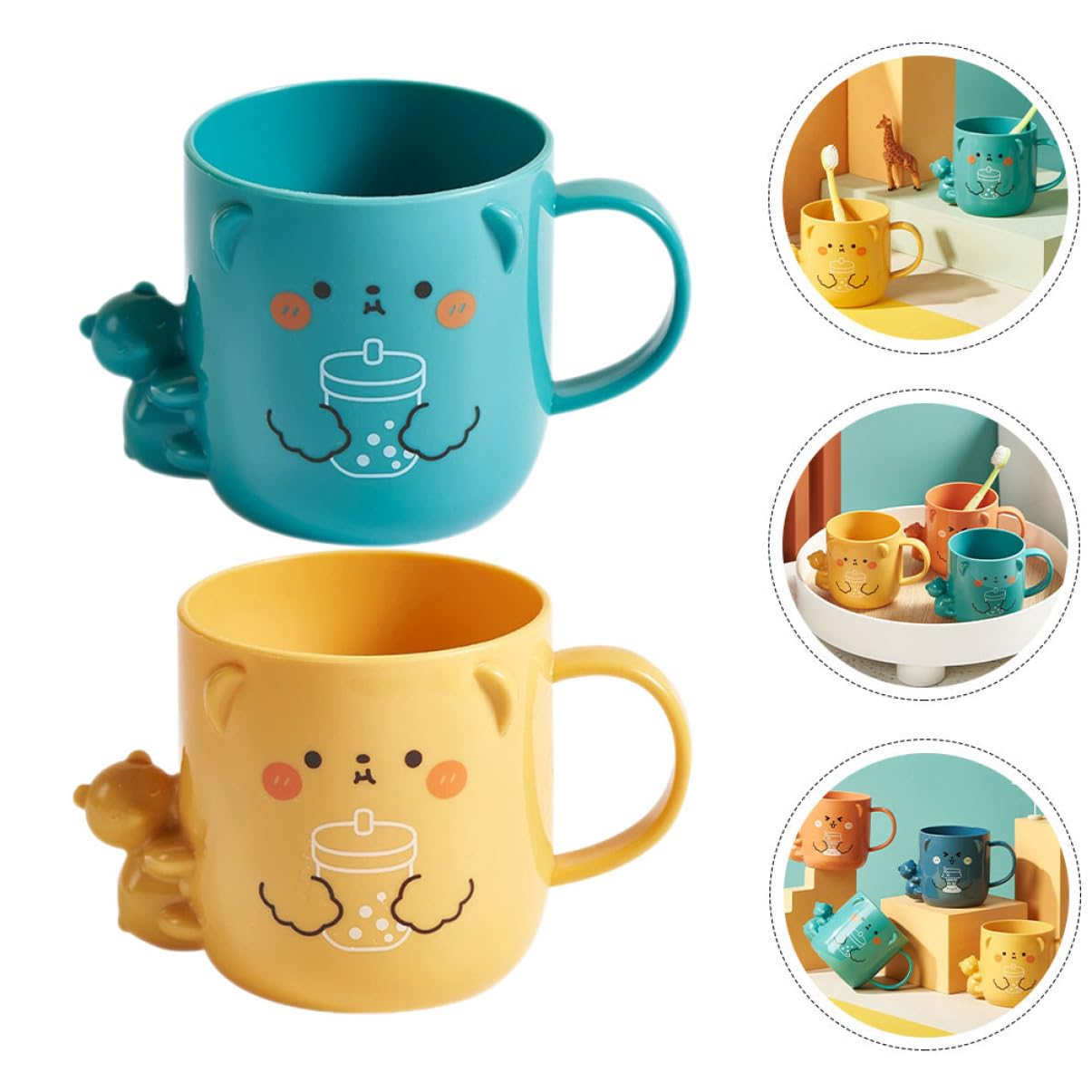 4-Piece PartyKindom Reusable Kids Novelty Commands Tumbler Surprise