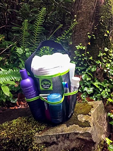 Camco Shower Caddy Black Green Mesh 1
