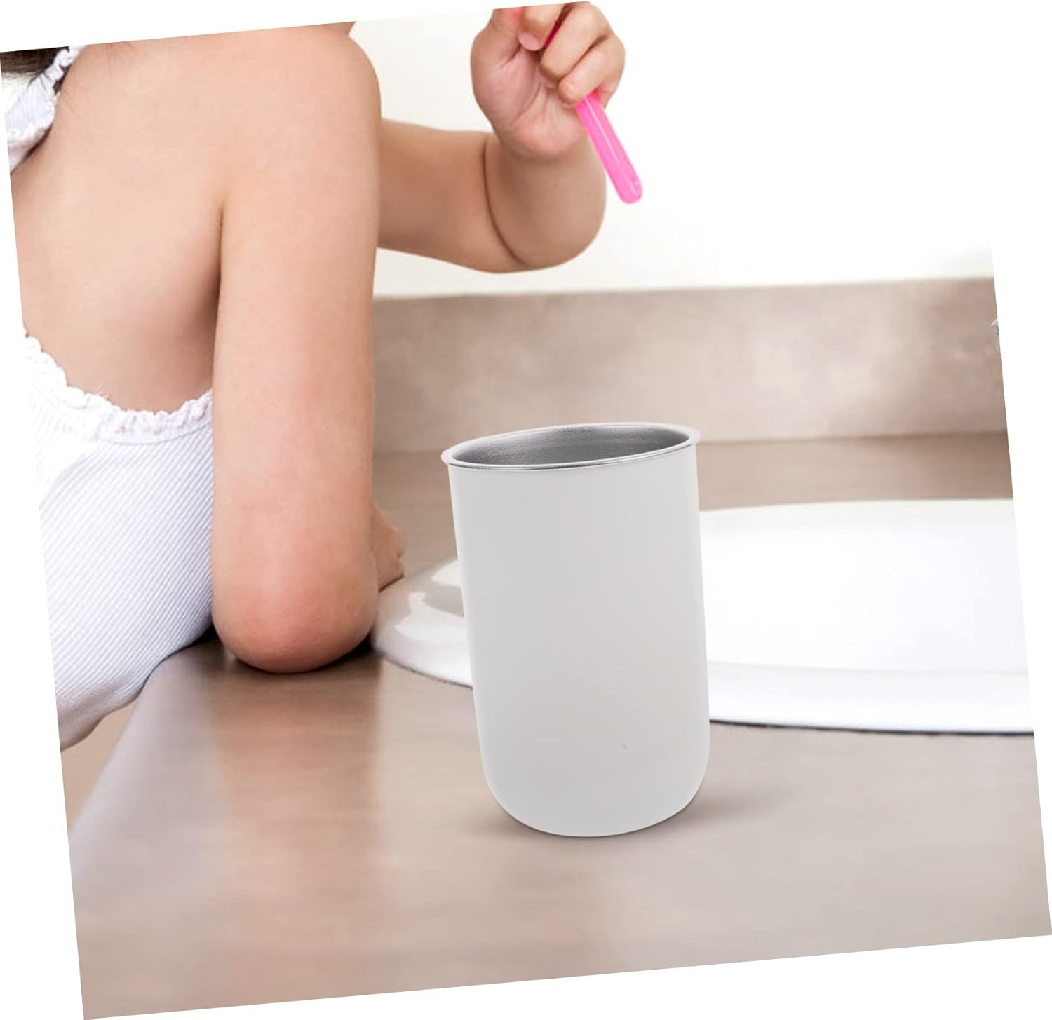 Stainless Steel Travel Cup Compact Bathroom Storage Solution