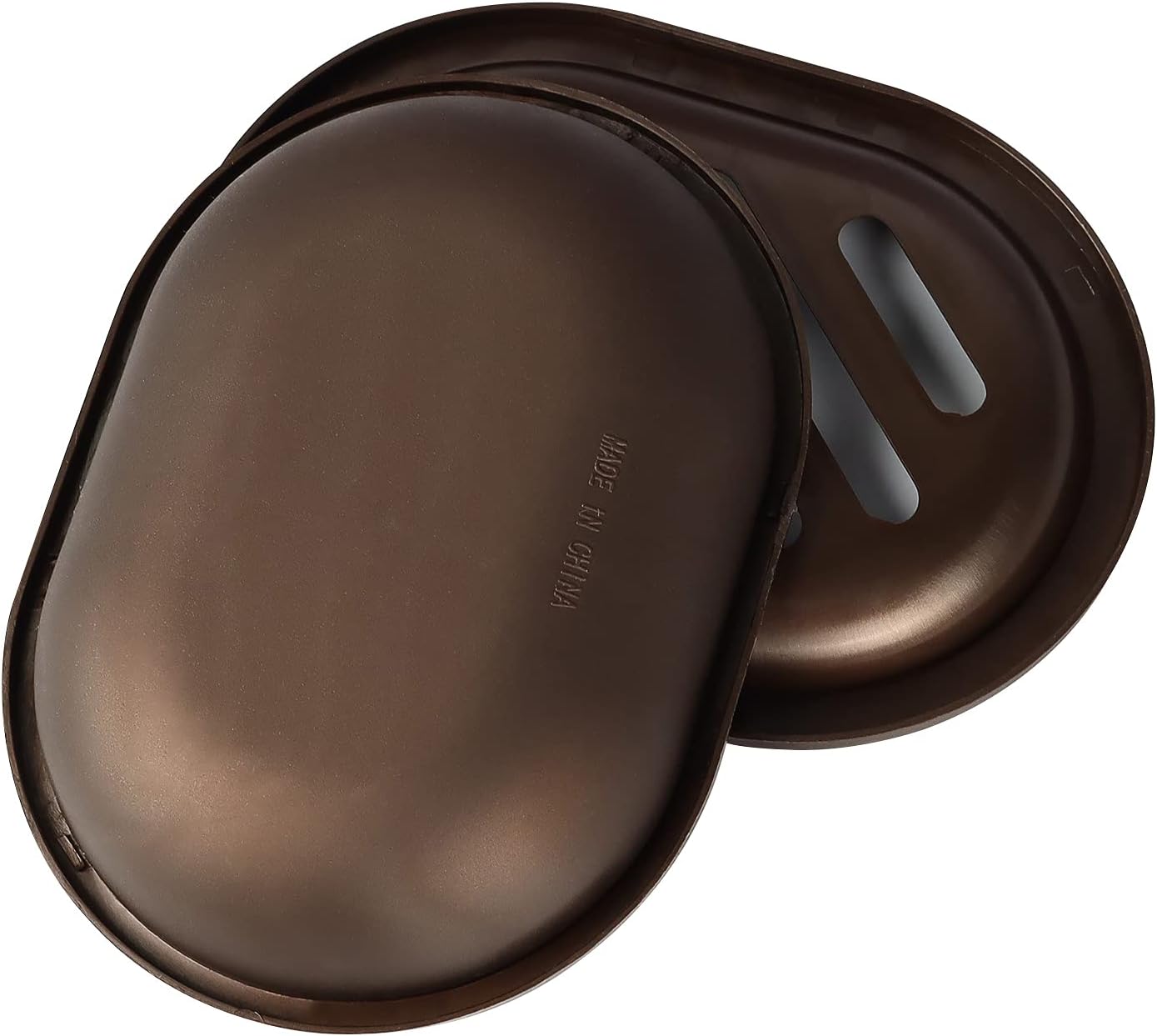 2 Pcs Soap Dish Set - Draining Double Layer Bronze