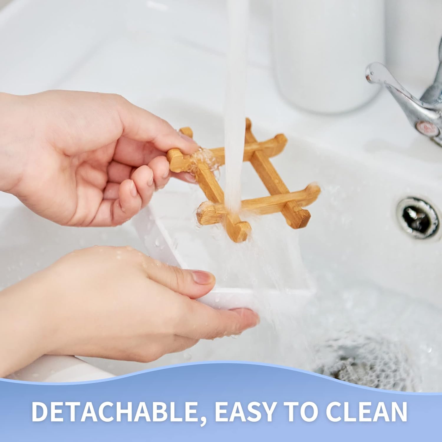 High-Quality Bamboo soap dishes for bar soap shower and bathroom