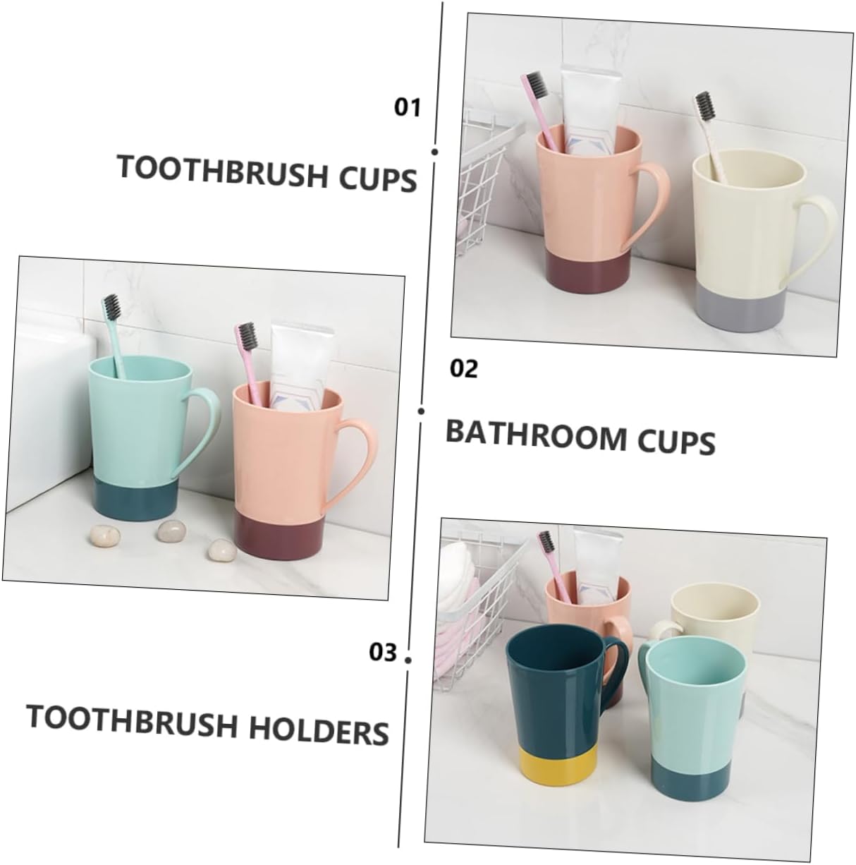 Compact Design Tough Elliptical Tooth Brushing Tumbler