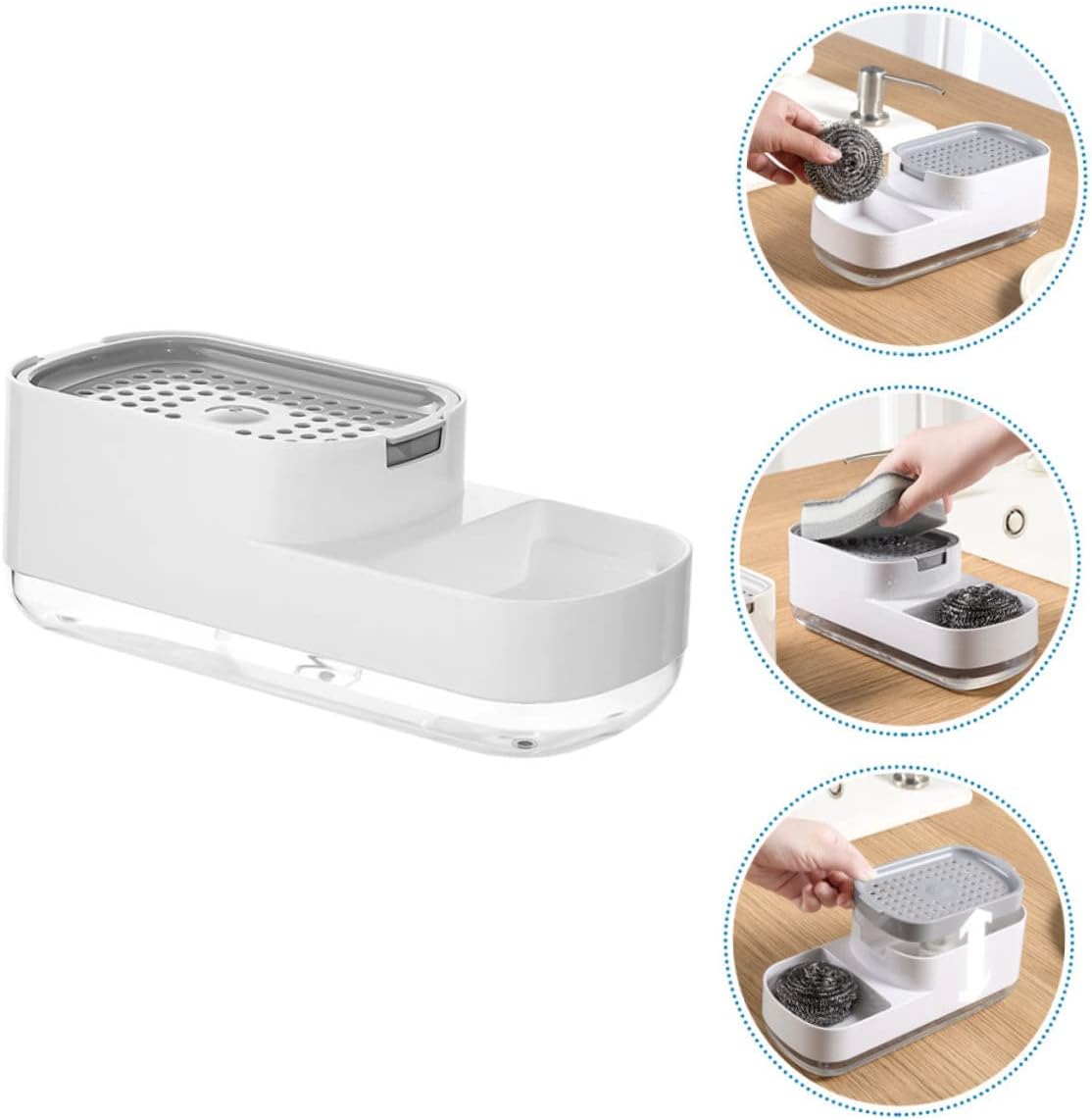 PrettyZoom Dispenser Pump Kitchen Bathroom Soap Dispenser