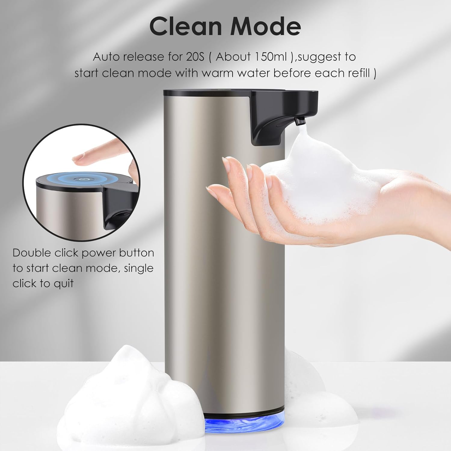 Stainless Steel Touchless Dispenser with Sensor