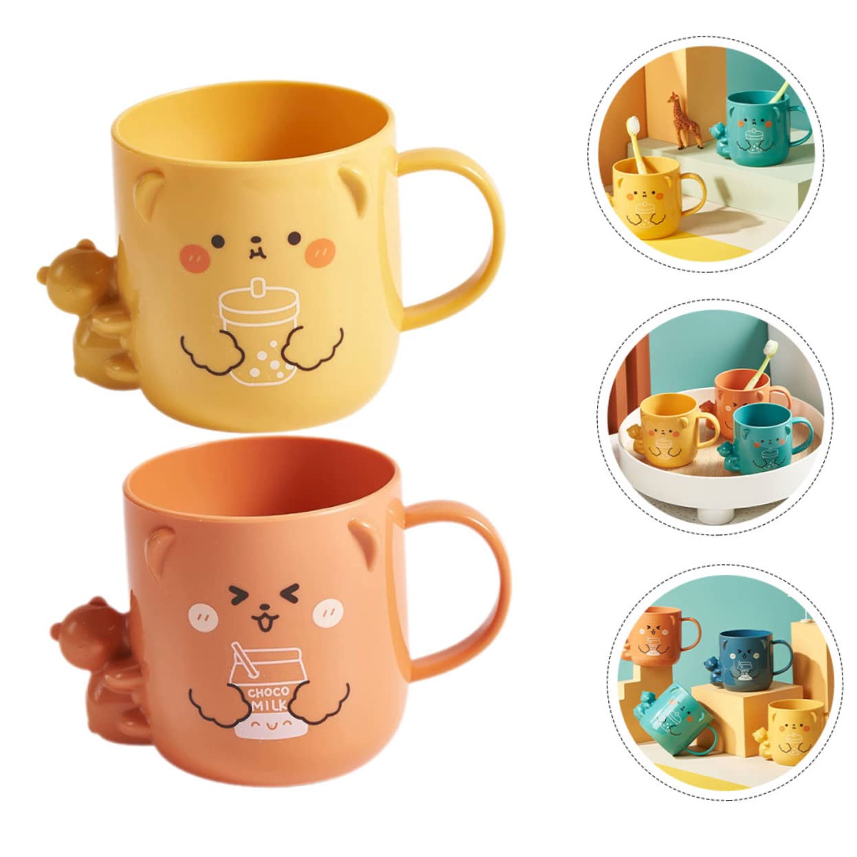 NY chocolate mouse mouthwash cup