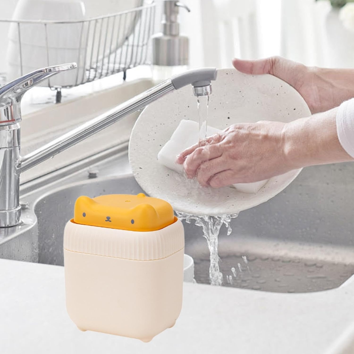 2-in-1 Dish Soap Dispenser with Sponge Holder