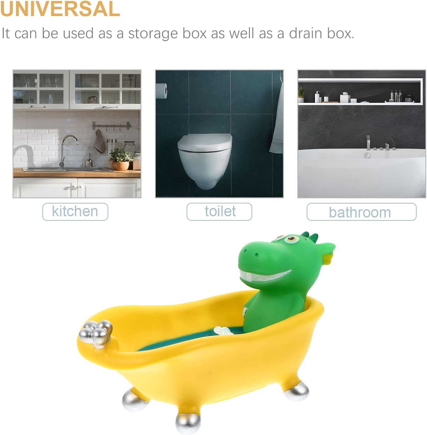 Cabilock Dinosaur-Theme bath soap holder