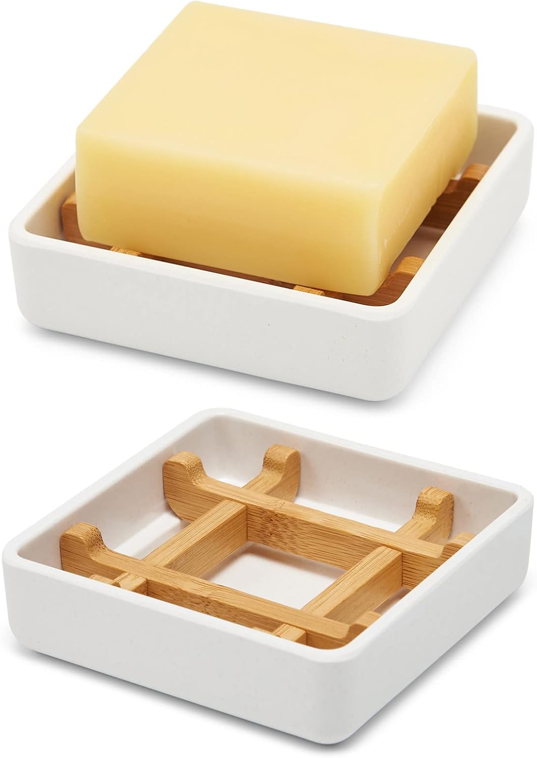 High-Quality Bamboo soap dishes for bar soap shower and bathroom