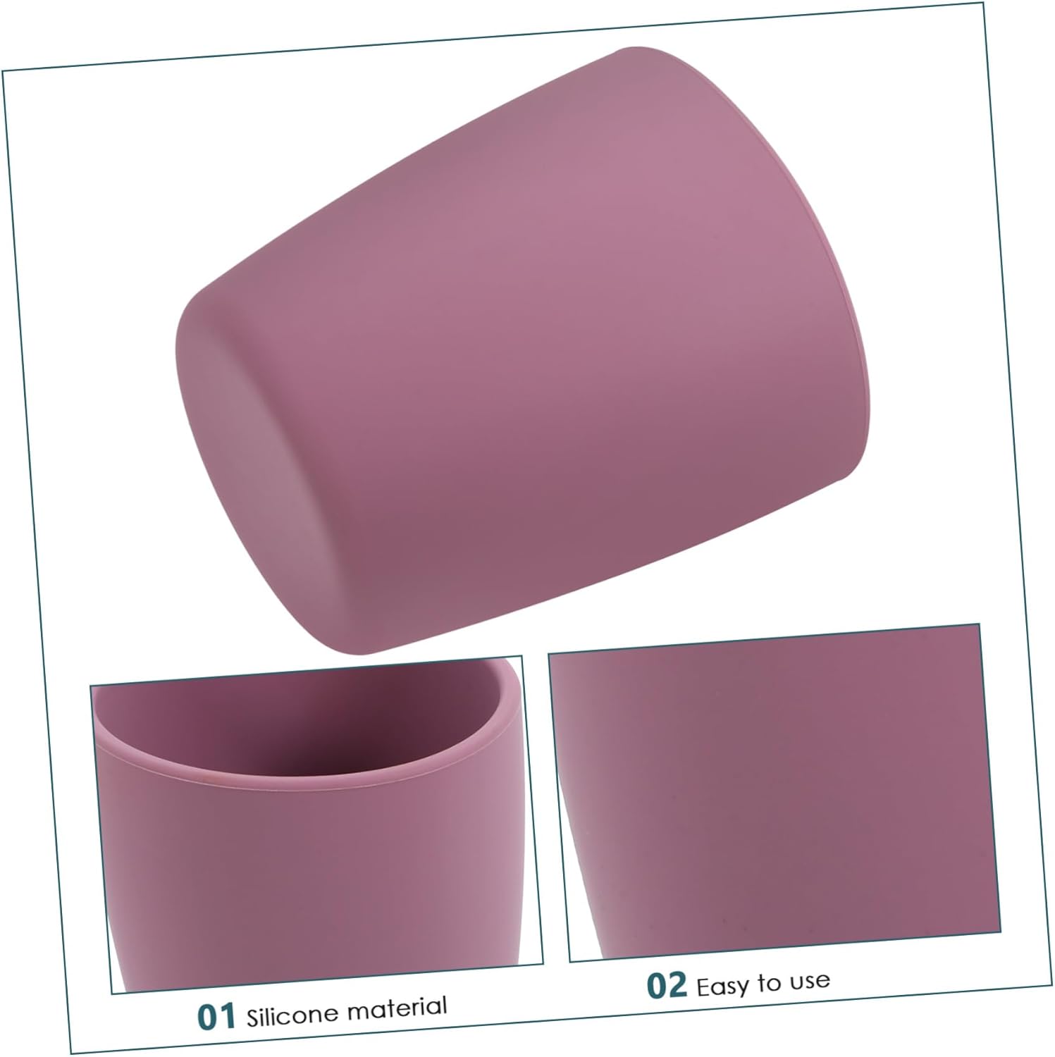 Kontonty Safe Silicone Leak-Proof Tumbler for Kids