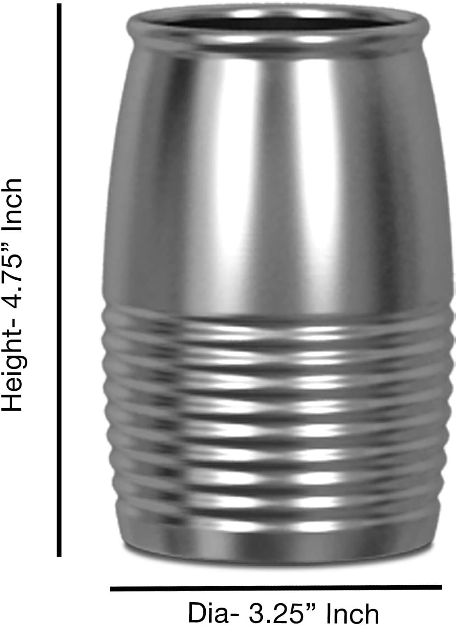 Sturdy stainless steel tumbler for the bathroom