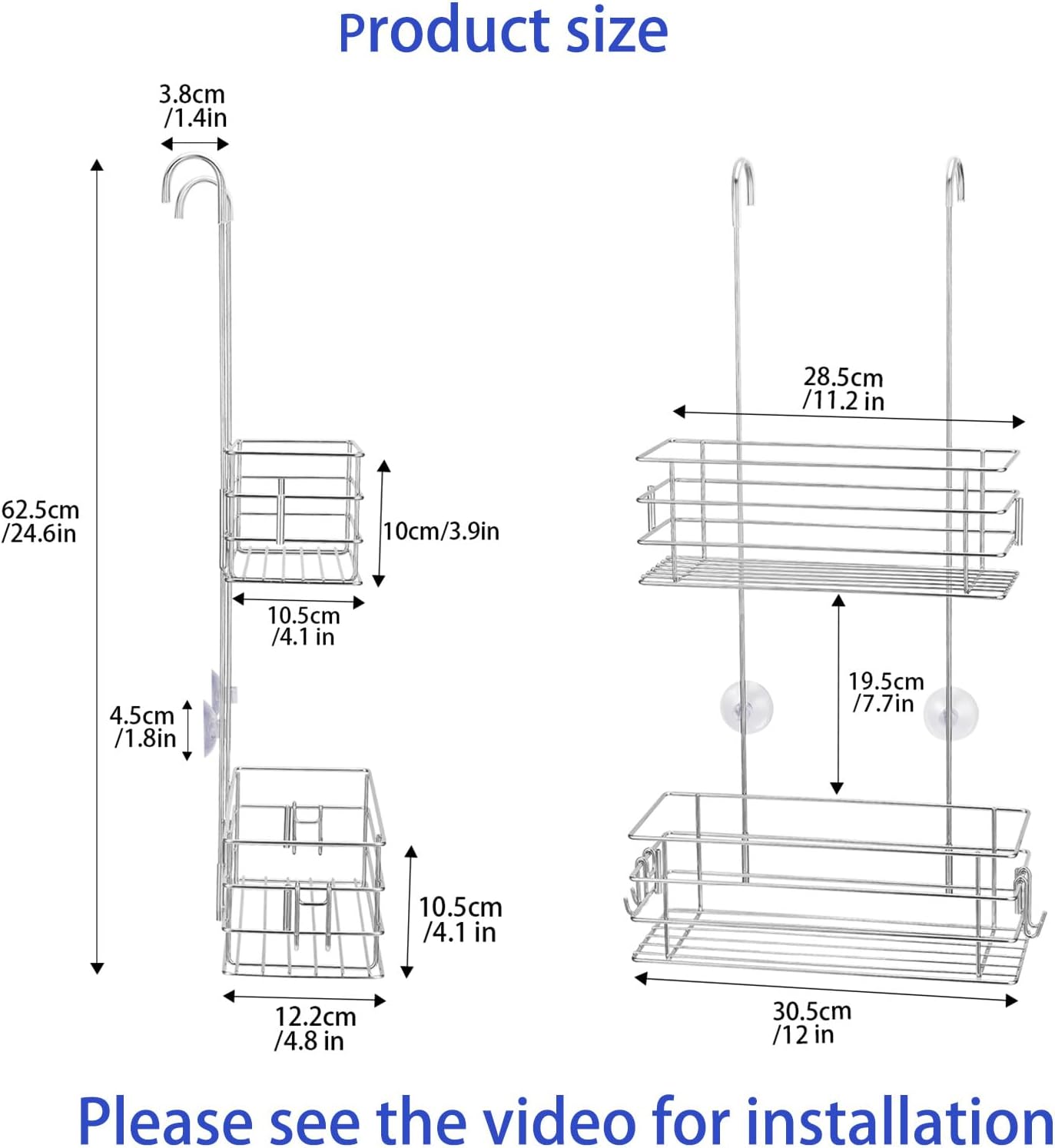 Rotating Shower Caddy Durable