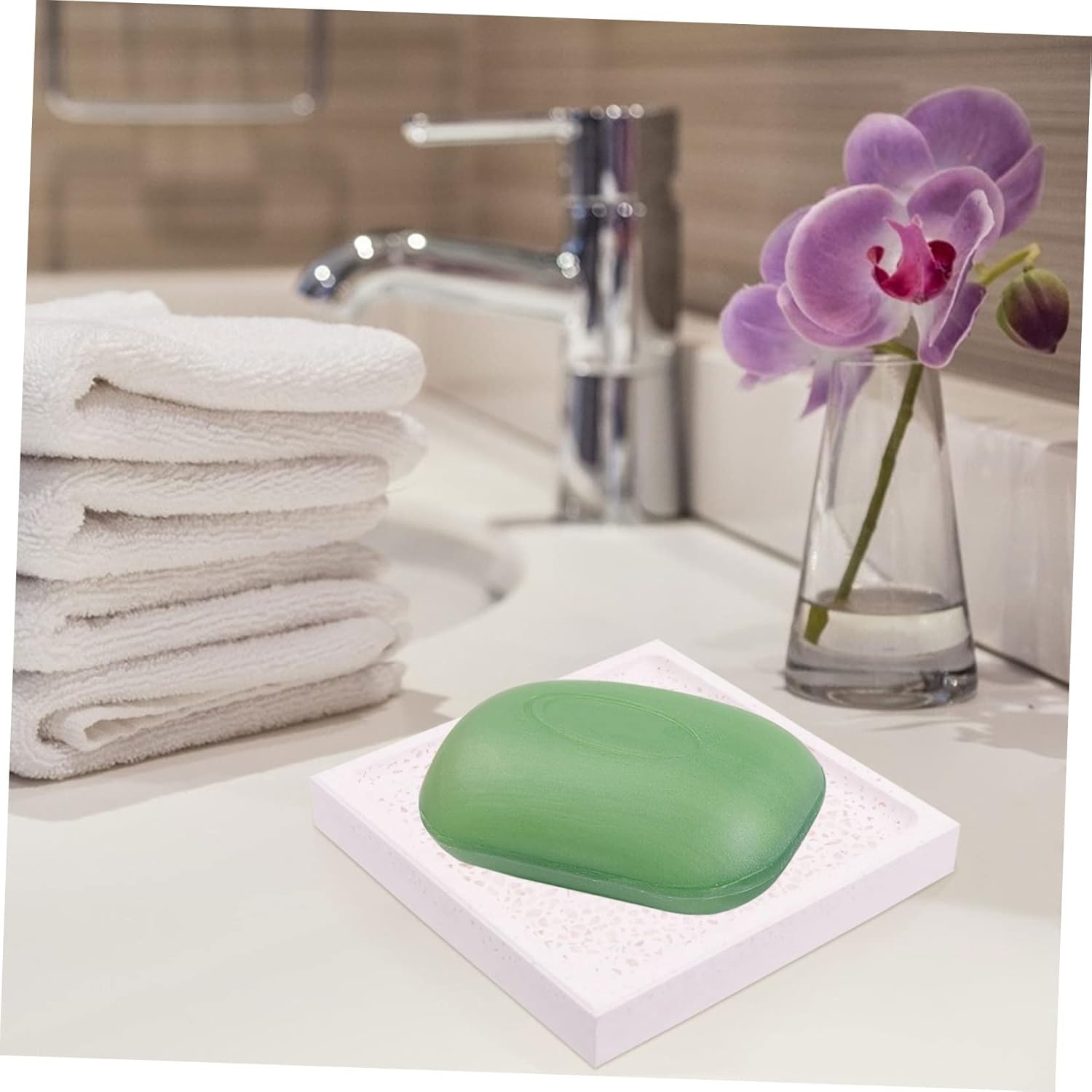 Luxshiny Diatomite Soap Holder for Bathroom Kitchen