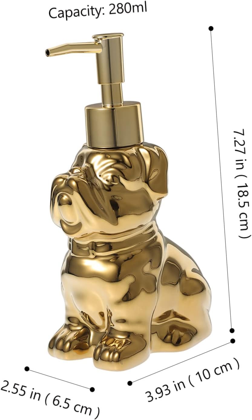 Dog-Shaped Ceramic Lotion Dispenser
