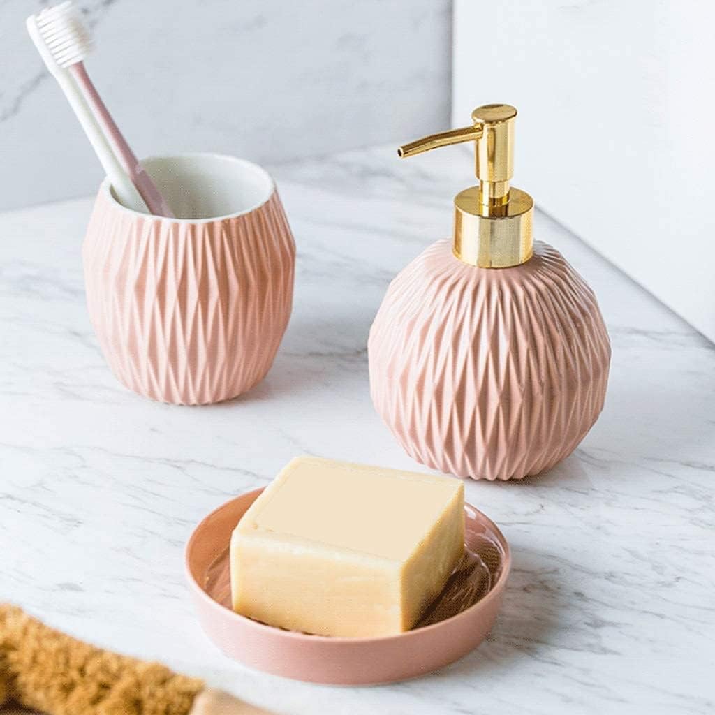 4-Piece Countertop Soap Dispenser Set