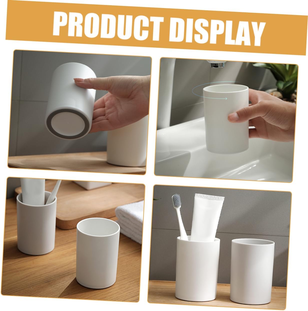 Seat your style with Beatifufu - Reusable Mouthwash Cup Toothbrush Holdernets Privacy partition ideas