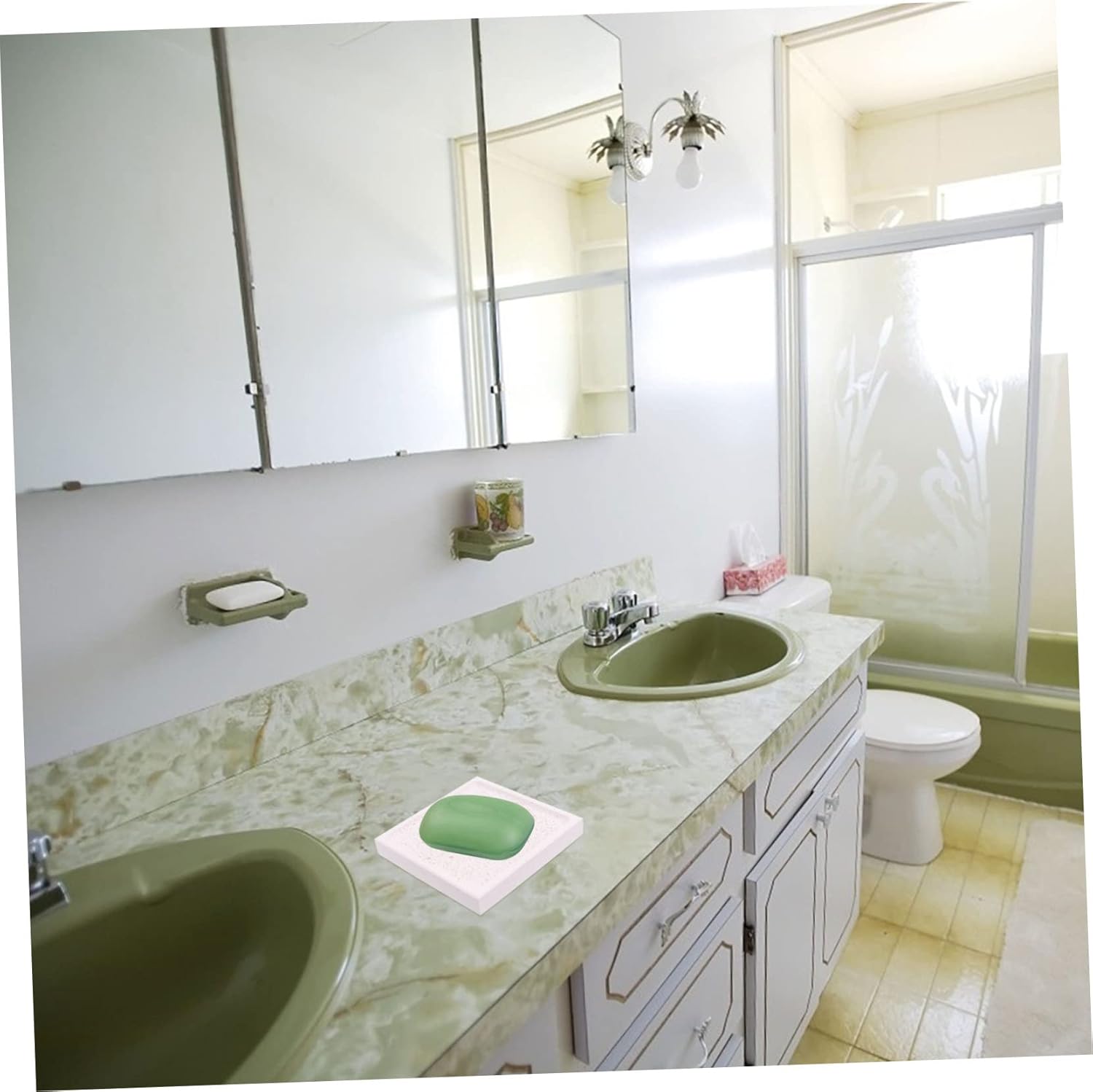 Luxshiny Diatomite Soap Holder for Bathroom Kitchen