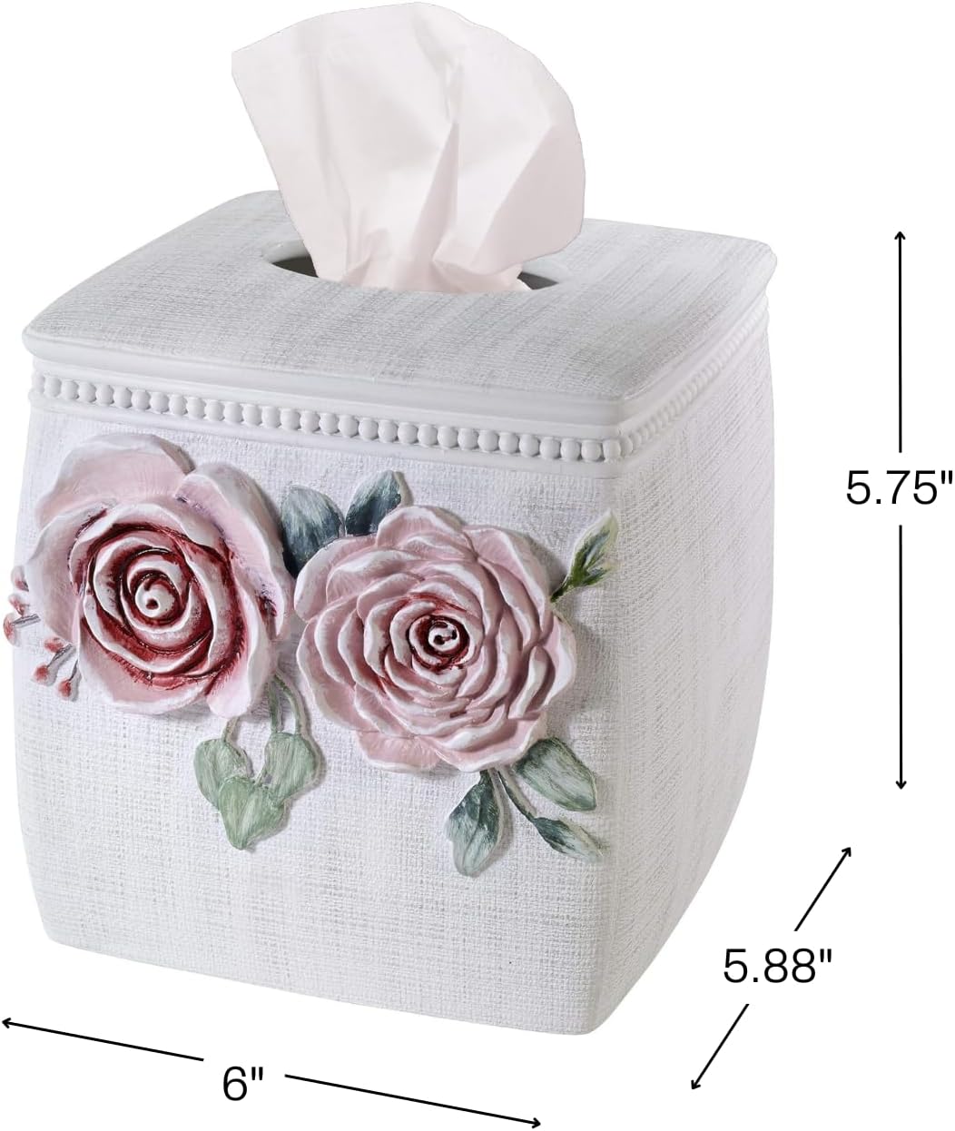 Avanti Linens - Tissue Box Cover Spring Garden Collection