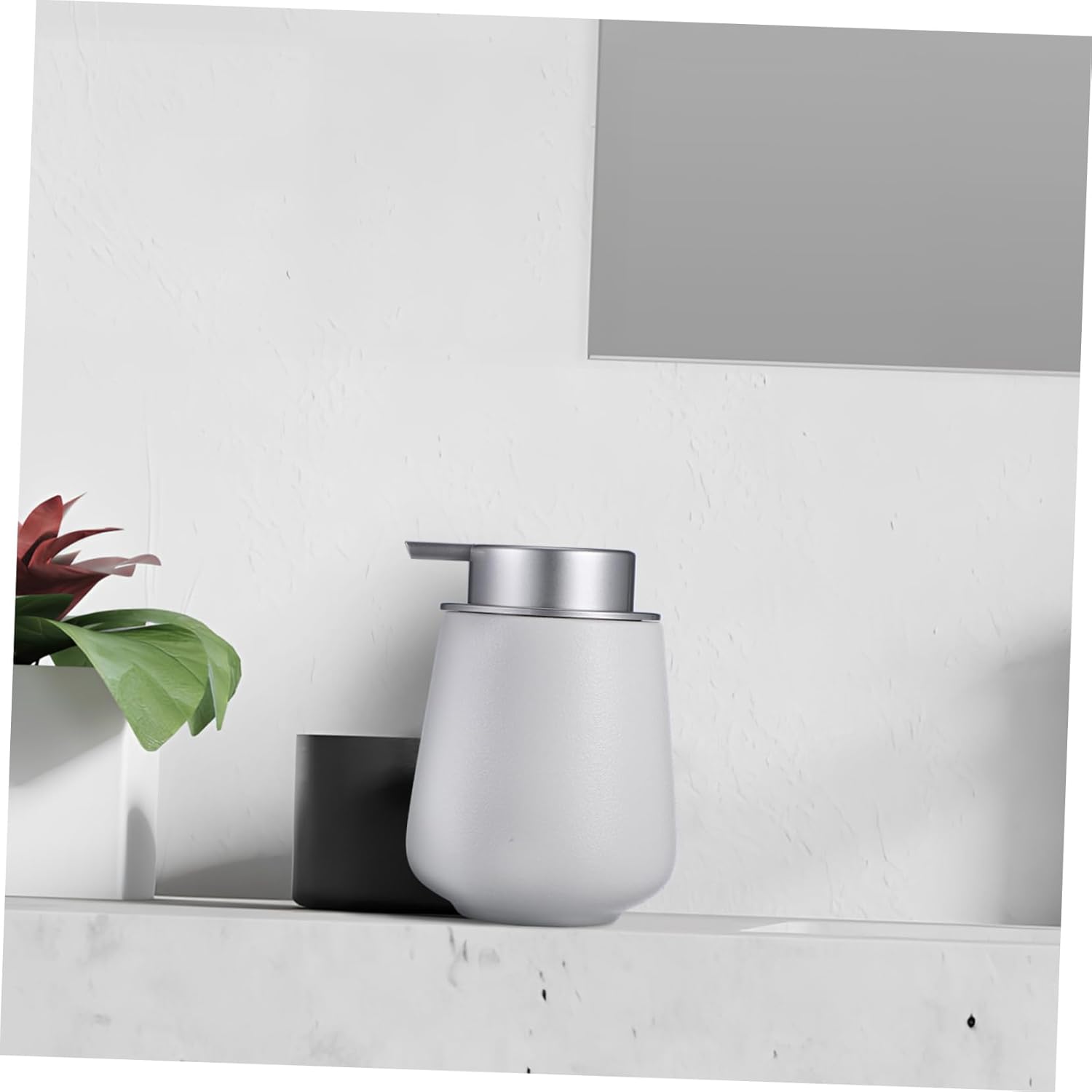 Modern Aesthetic Pharmacy Grade Dispenser with Overflow for Shower Shampoo and Conditioner